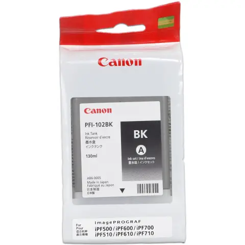 Canon PFI-102BK - Tusz czarny do Canon IPF-500, IPF-510, IPF-600, IPF-605 ...